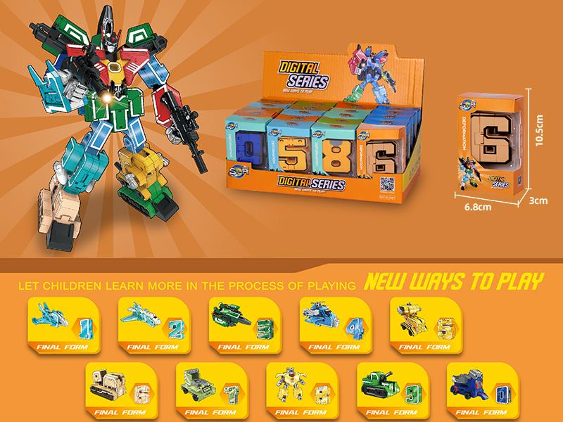 Digital Series Transformation Toys 20pcs