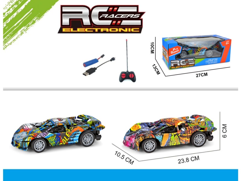 4-Channel RC  Painted Duck Skeleton Car