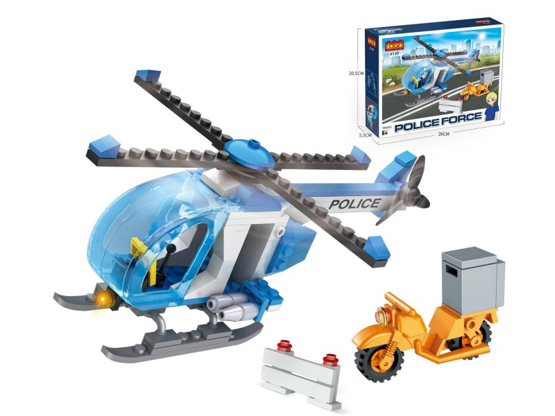 Puzzle Building Blocks/Small Particles/New City Series - Helicopters, Motorcycles /164Pcs