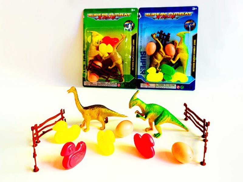 2 Ancient Dinosaurs, 4 Ducks, 2 Eggs, 4 Pieces Of Fence