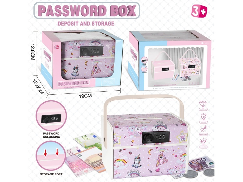 Unicorn-Leather Portable Piggy Bank