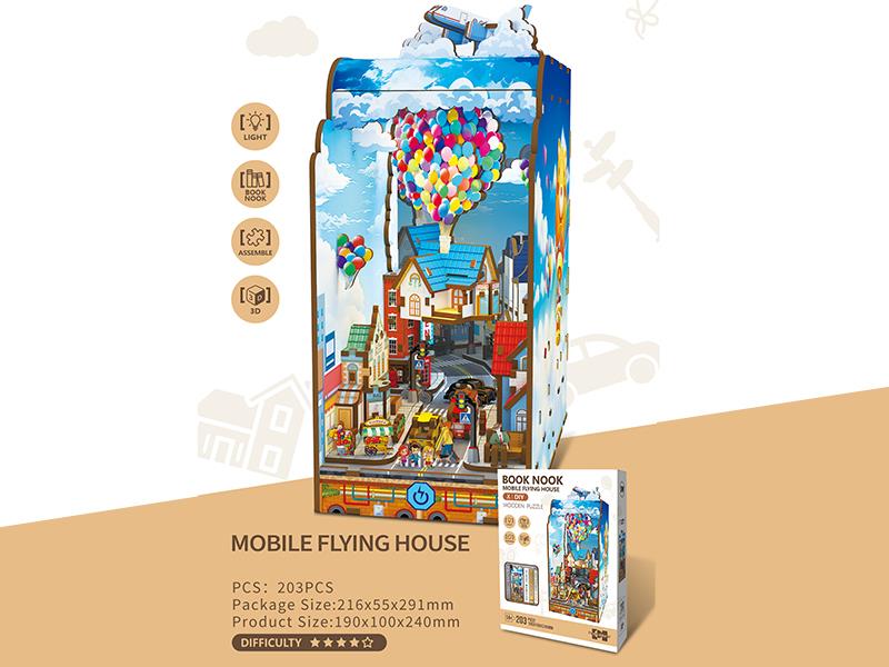 3D Wooden Puzzle Book Nook