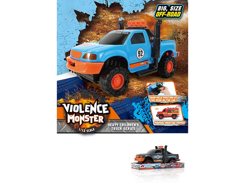 1:12 Fire Wheel Pickup Truck Inertia Vehicle