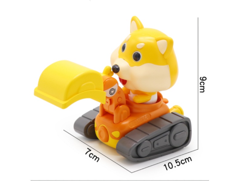Pull Back Puppy Excavator