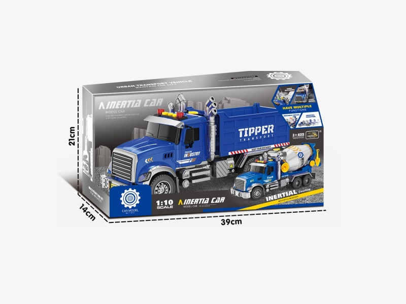 Inertial A Car Sound And Light Dump Car With Spray