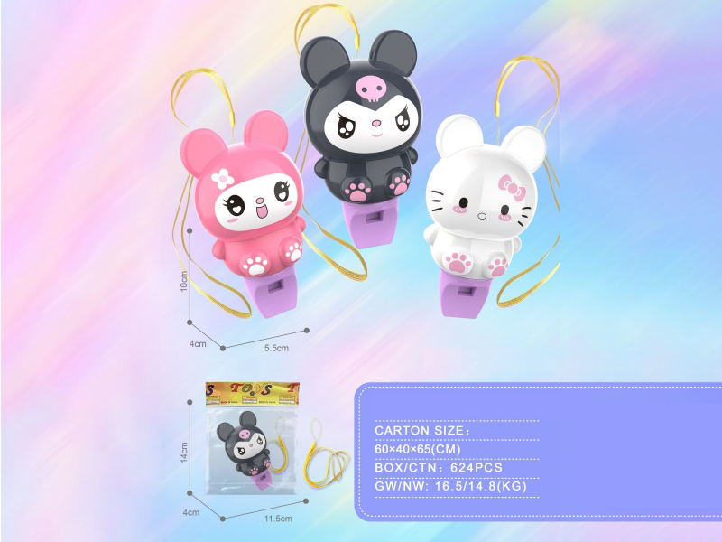 Sanrio Cartoon Whistle + Strap
