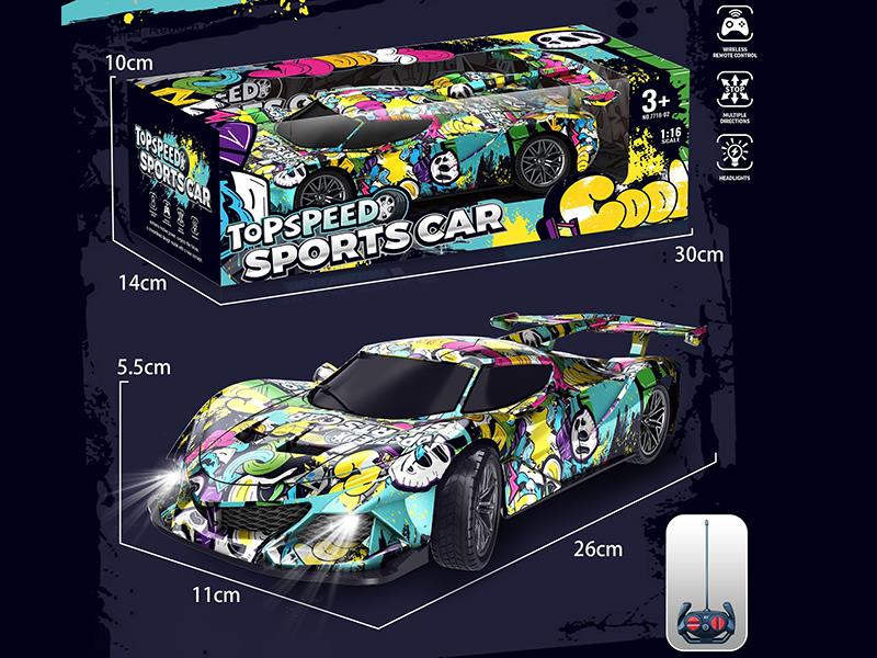 4-Channel Remote Control Graffiti Car(Battery Version)