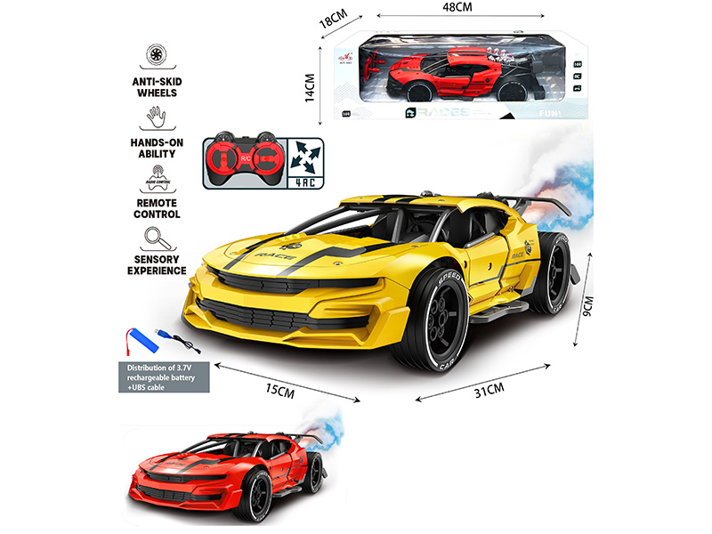 1:14 Bumblebee 4-Channel Remote Control Spray Open Door Car