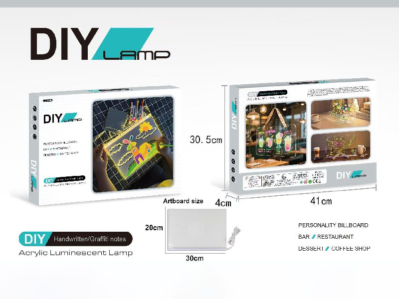 Led Hand-Painted Illuminated Drawing Board