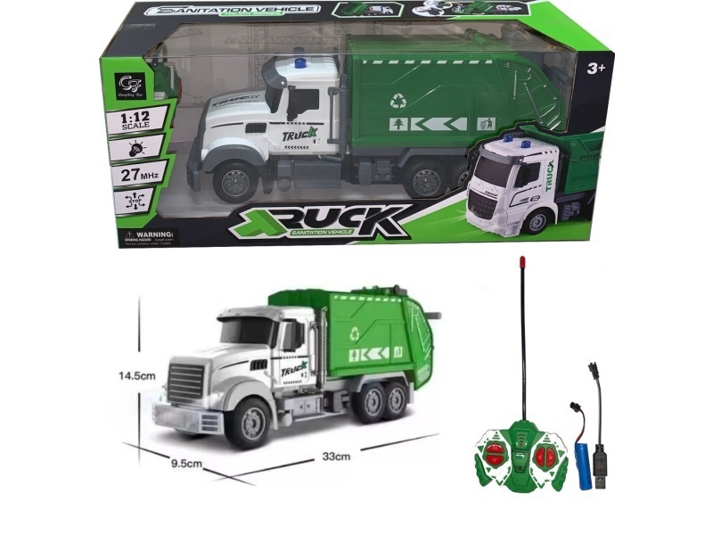 Four-Way Remote-Controlled Sanitation Vehicle With Lights