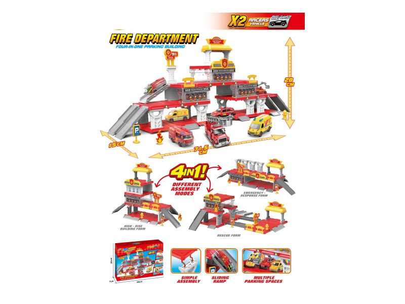 Fire-Fighting Kit (Four-In-One Scenario)