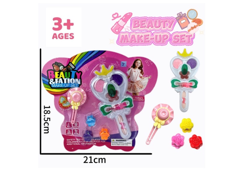 Fairy wand makeup, accessories and toys come with 3 clips and 1 cap flower