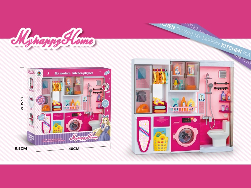 Play House In The Pink Bathroom