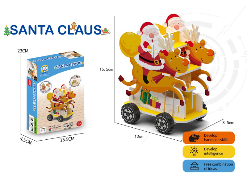 Santa Claus Car Physics Experiment Toys