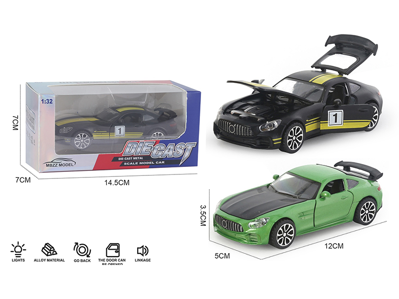 1:32 Mercedes-Benz GT Pull Back Alloy Car With Sound And Lights