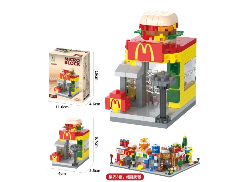 Building Blocks: 257 Pieces For A Mcdonald'S Store