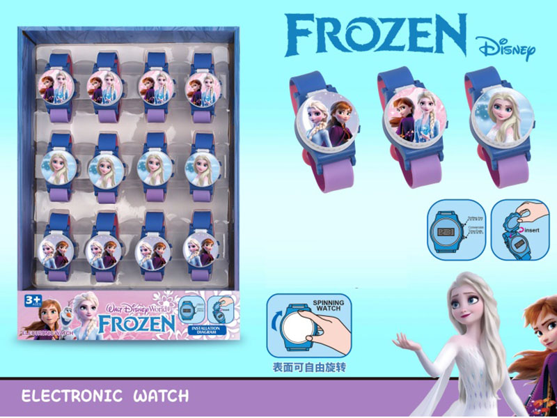 Frozen Children'S Electronic Watch 12 Pieces (Flip Cover)