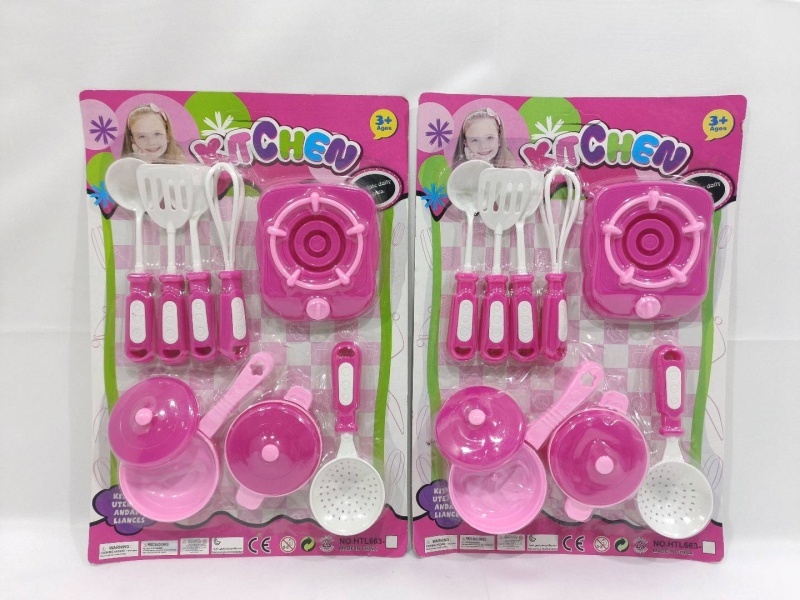 Realistic Color Cartoon Tableware (2 Mixed Sets)