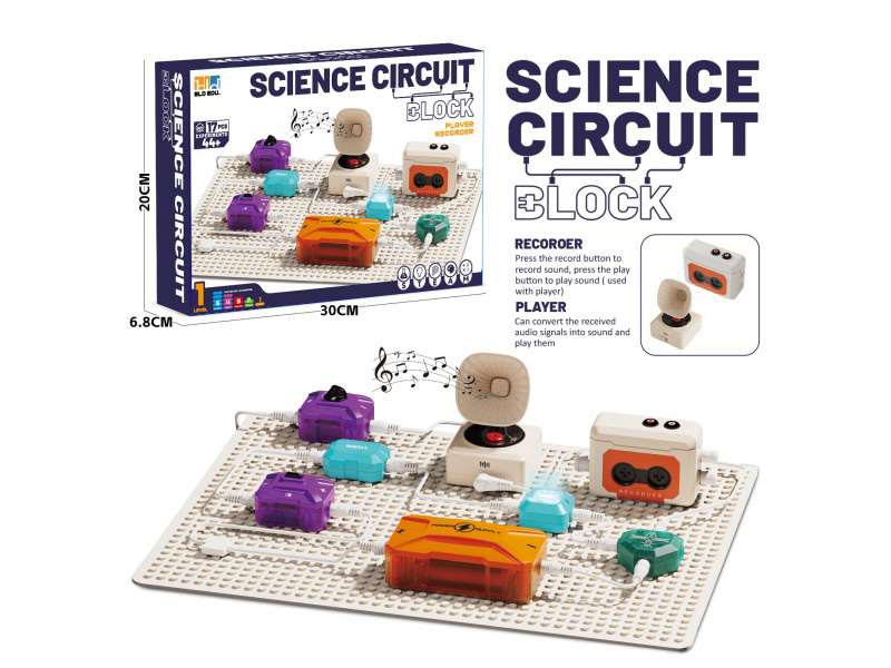 Circuit Building Blocks: Tape Recorder + Speaker + Indicator Light