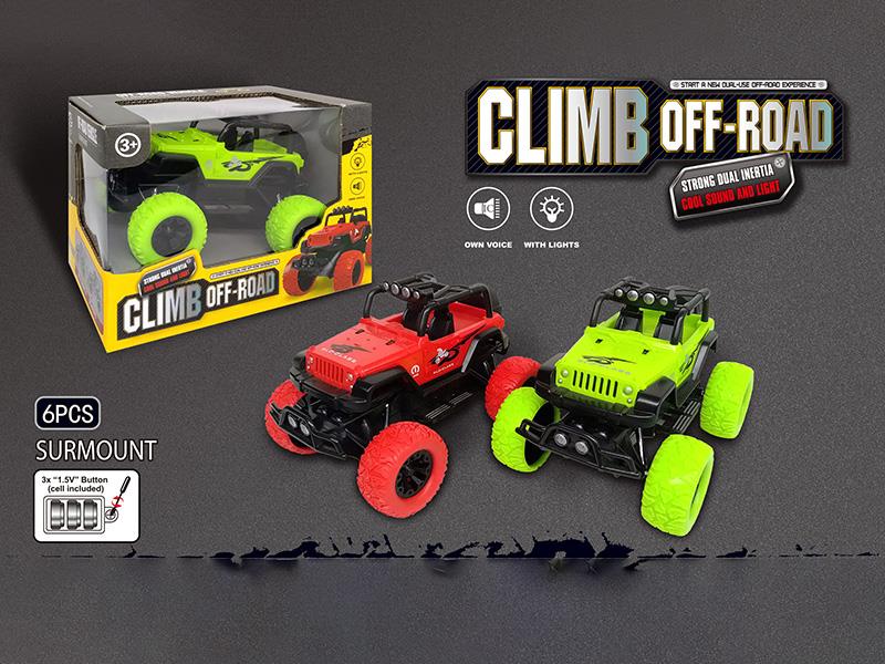 Abs Dual-Track Sound And Light Jeep