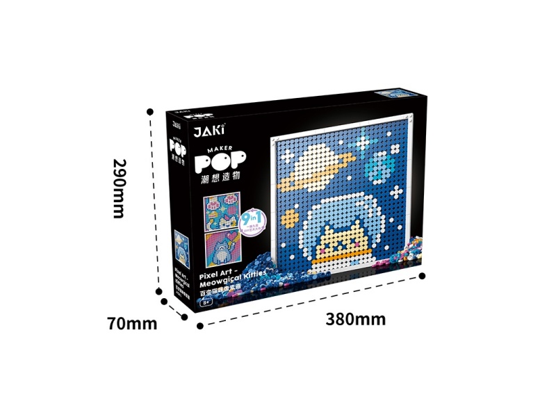 Building Blocks: Ever-Changing Cat Pixel Art