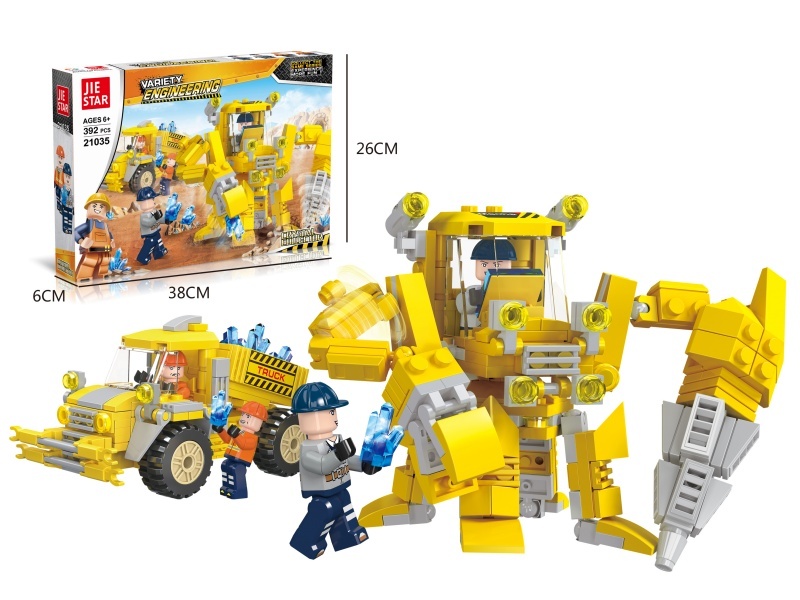 Building Blocks: 400 PCS Of Crystal Collection Mecha