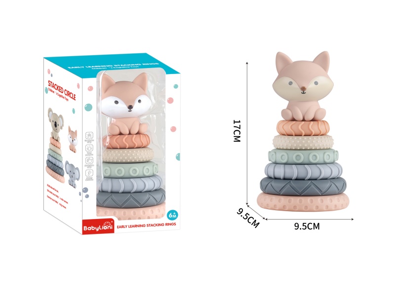 Vinyl Animal Stacking Rings