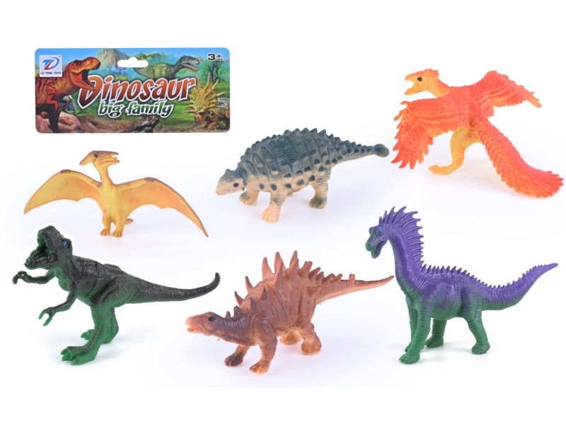 Solid Simulation Dinosaur 6Pcs