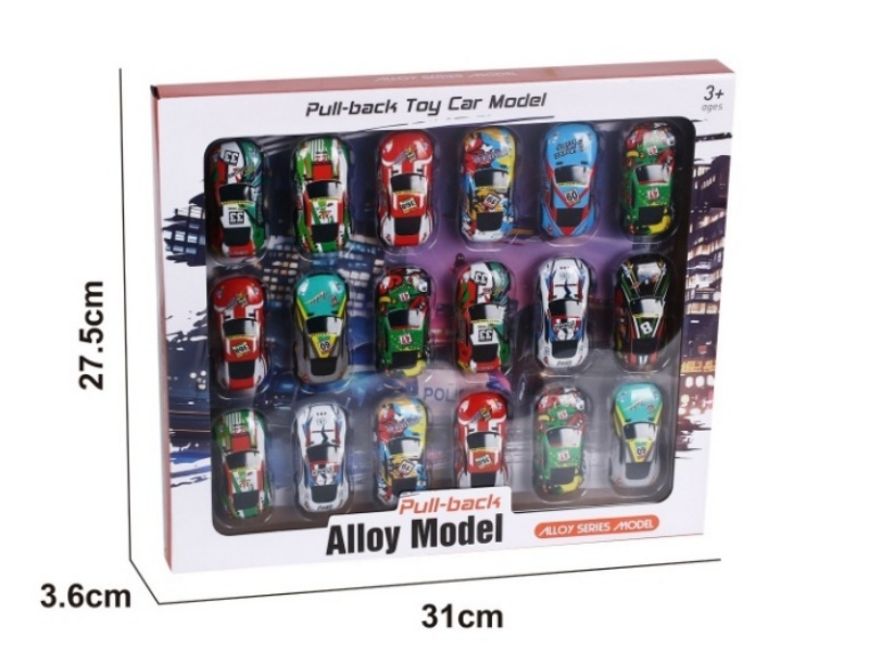 6.8 Car Graffiti Rally Tin Car