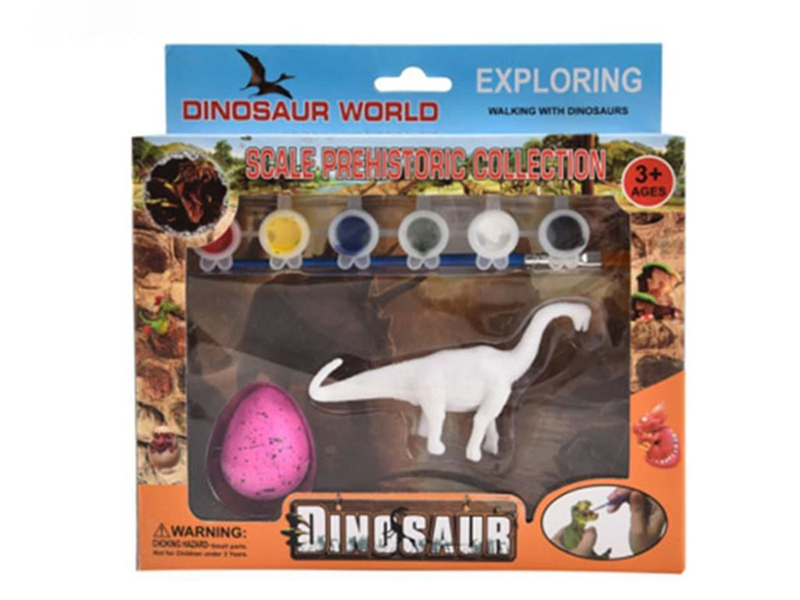 DIY Coloured Drawing Dinosaur Toys