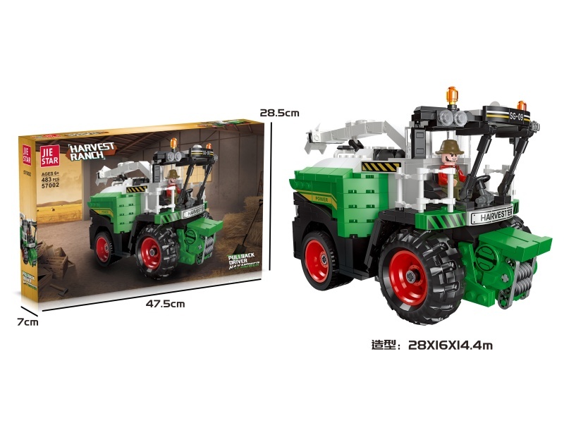 Building Block: Hay Harvester; Rebound Function: 483 PCS