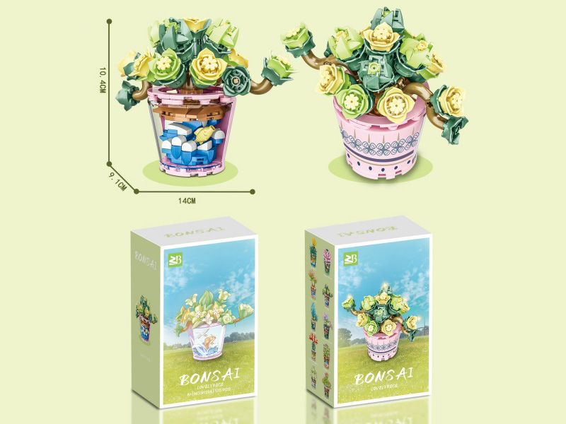 Building Blocks: Succulent Building Block Flower Shop 175 Pieces