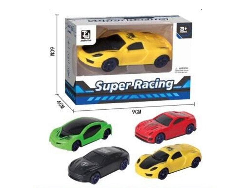 Pull Back Plastic Racing Car