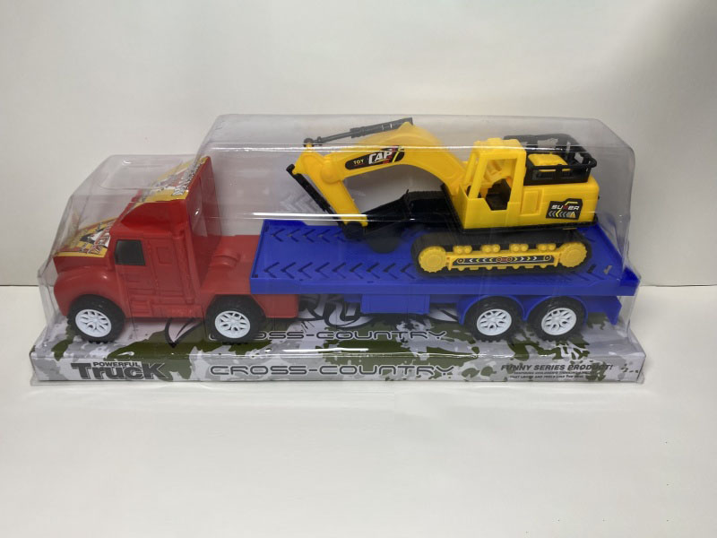 Inertial Flatbed Trailer Excavator