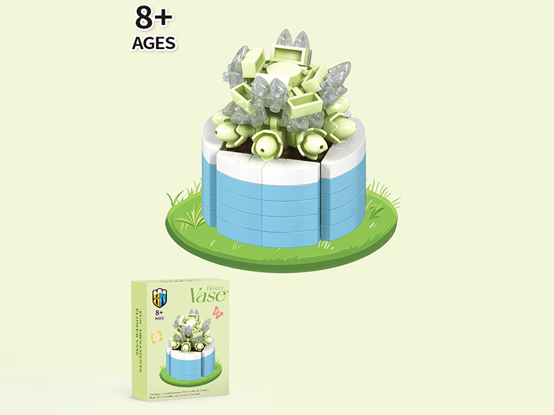 Yulu Building Block Flower Potted Plant Series 314 PCS