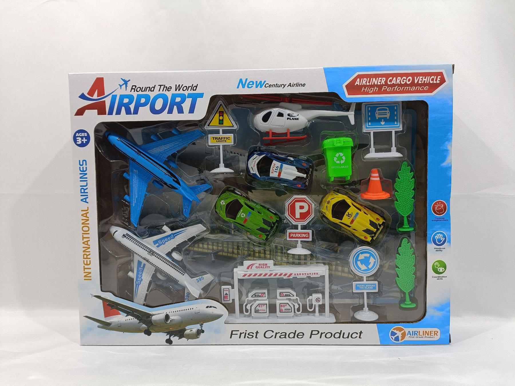 Airport Iron Sheet Car Set