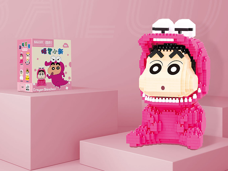 Crocodile Crayon Shin-Chan Microparticle Building Blocks(1100PCS)