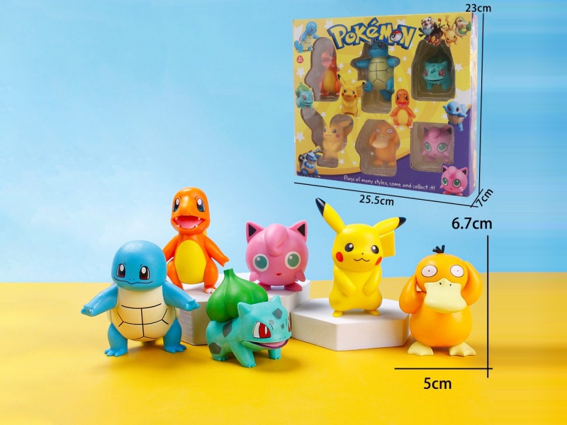 6 Piece Pokemon Set