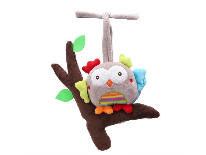 Owl Drawstring Baby Plush Music Pendant