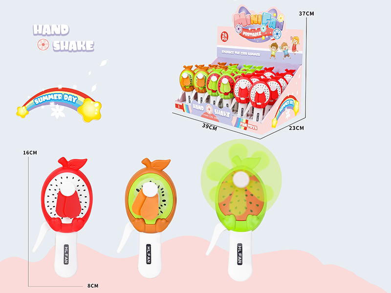 Fruits Hand Fans 24pcs
