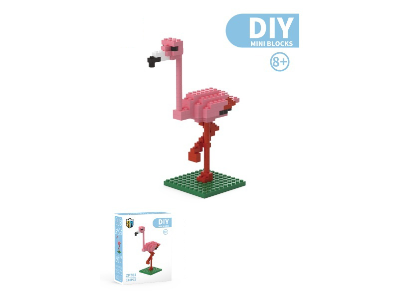 Flamingo Bird Building Blocks 118 PCS
