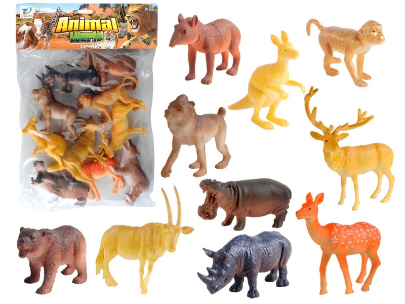Pvc Simulation Animal 10Pcs