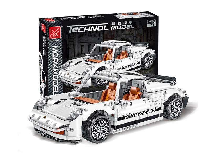 1:14 Porsche 1970 Model Car Building Blocks 1365pcs