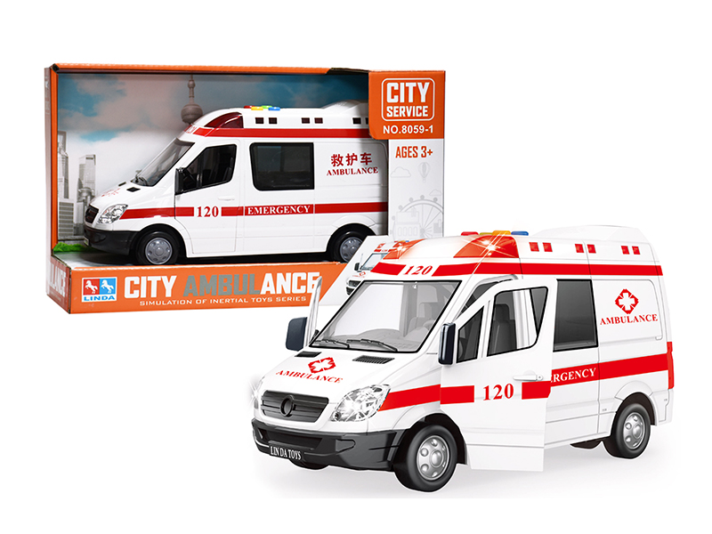Friction Ambulance With Lights