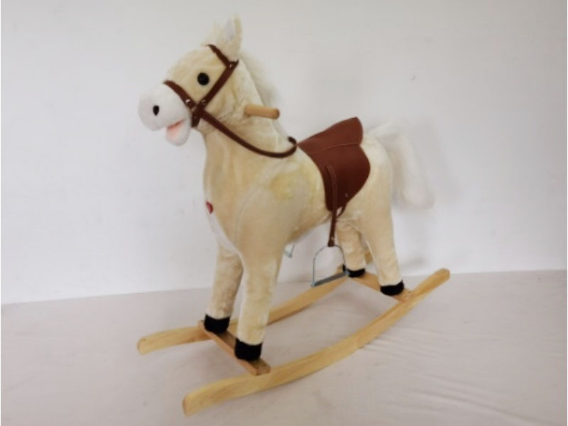 B/O Wooden Rocking Horse With Music