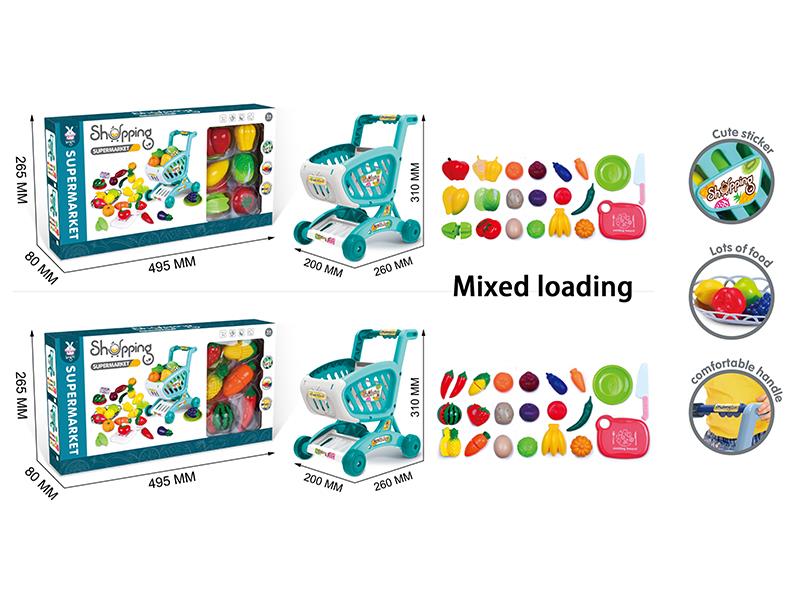 Shopping Cart Set(Fruits/Vegetable Theme)