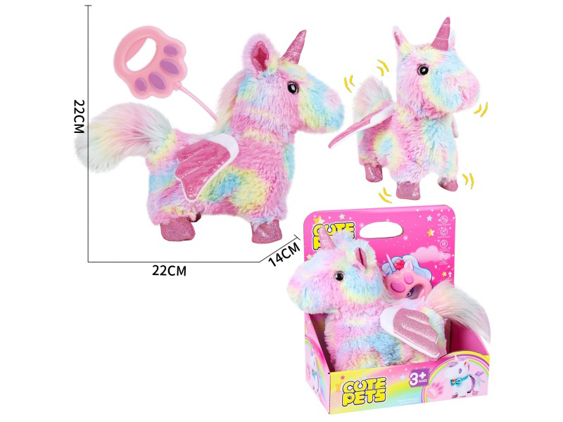 One-Horned Horse With Lead Rope