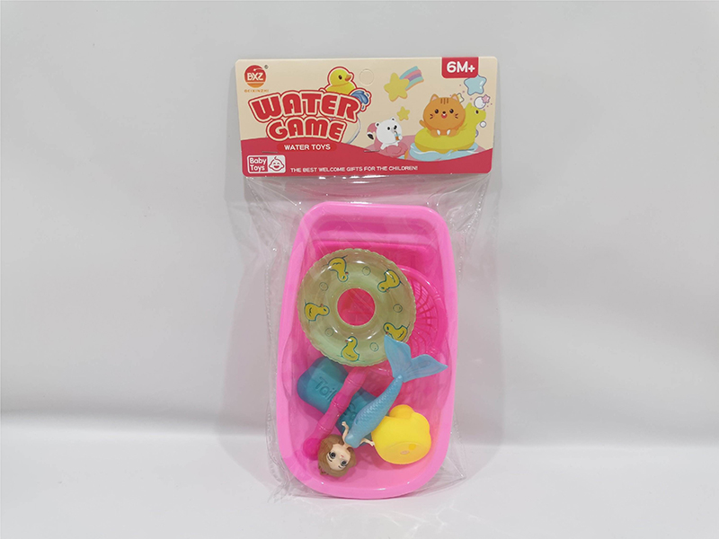 Water Toys Bathtub + Mermaid + Swimming Ring + Accessories