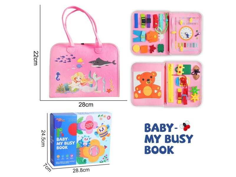 Montessori Early Childhood Education And Intelligence Development - 3-Page Mermaid Heat Transfer Painting On Felt