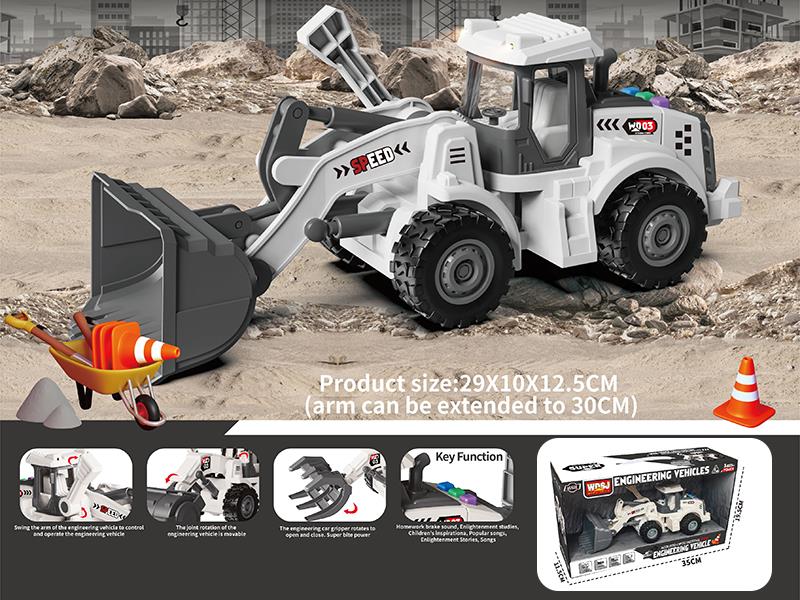 1:16 Friction Bulldozer With Sound And Lights